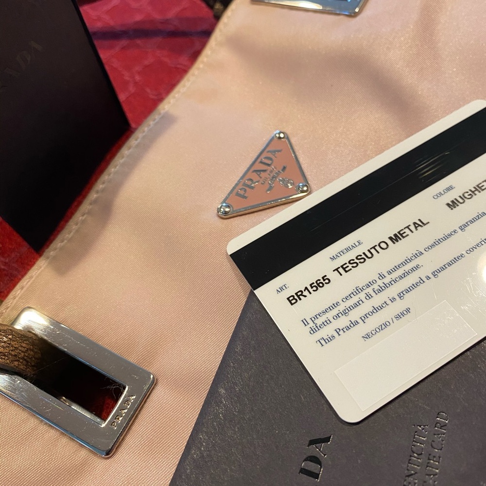 Prada Tessuto in rare Pale Pink color